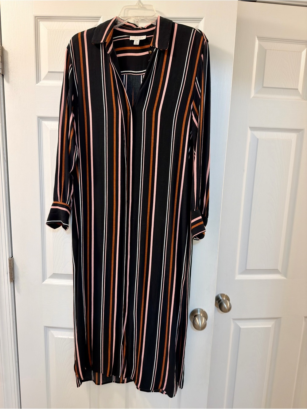 Topshop Striped Shirt Dress
